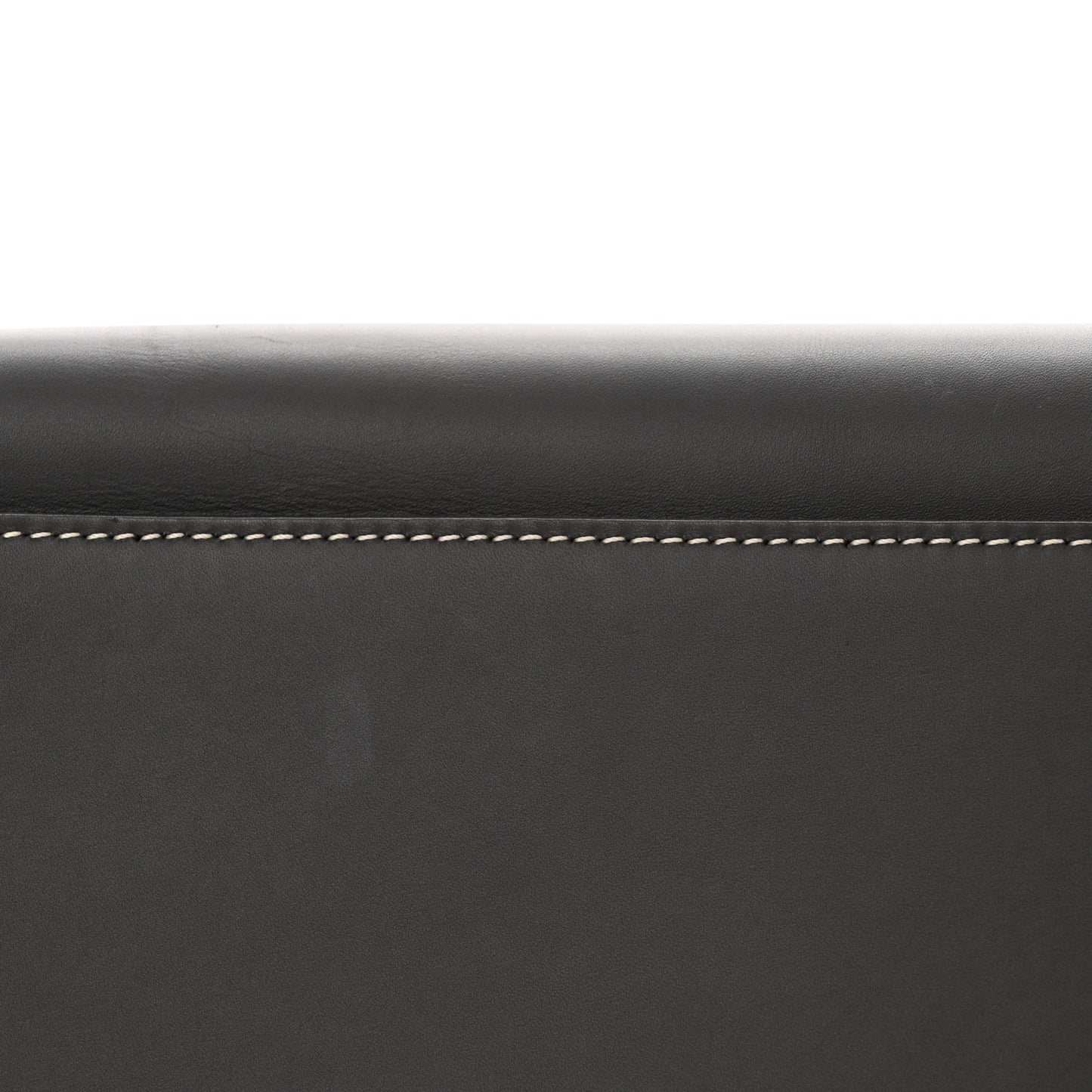 Smooth Calfskin Medium Edge Shoulder Bag Grey