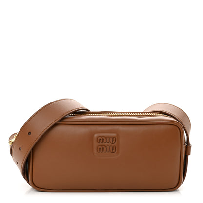 Miu Miu Soft Calf Softy Shoulder Bag Cognac 1 of 10