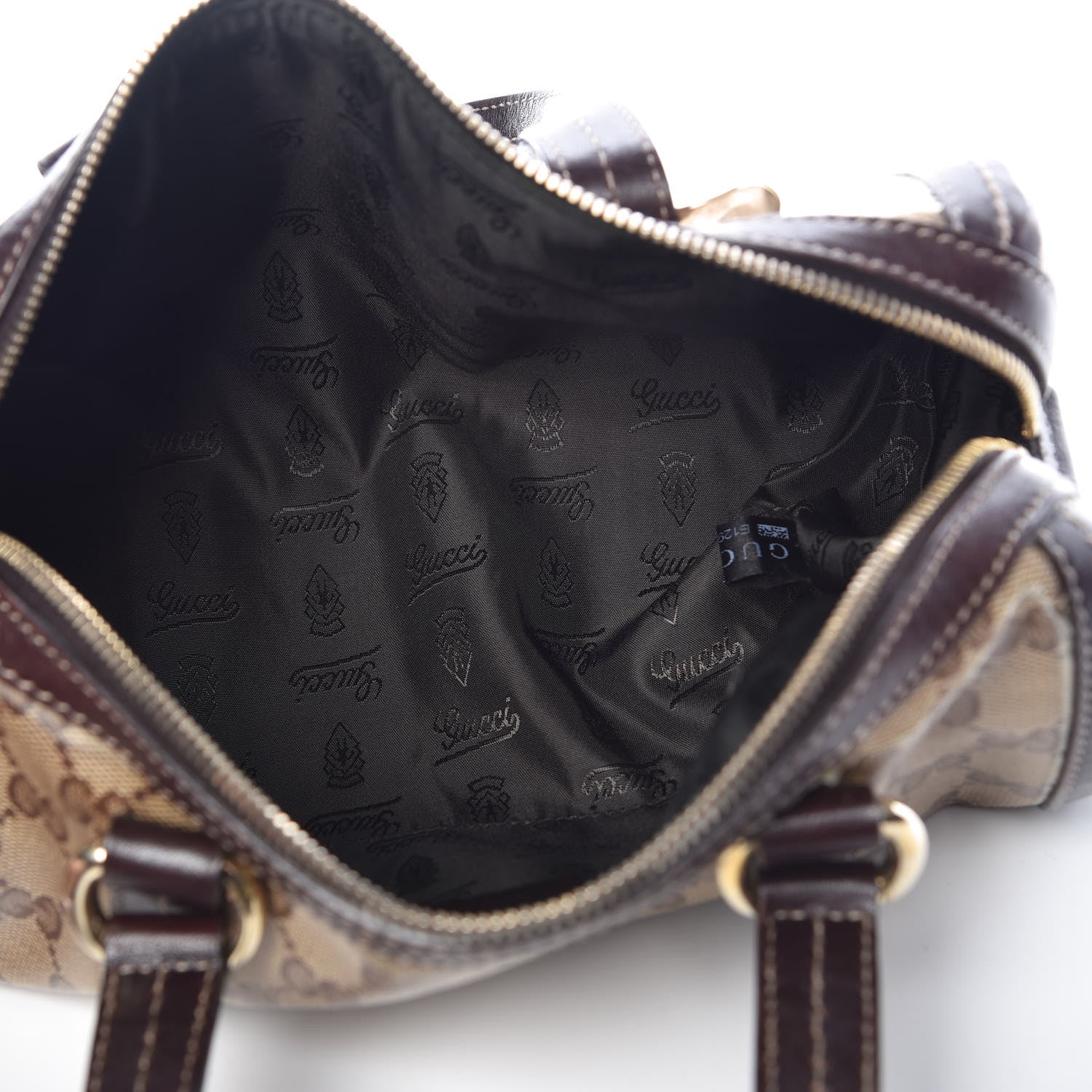 Gucci Crystal Monogram Duchessa Small Boston Bag Brown 5 of 22