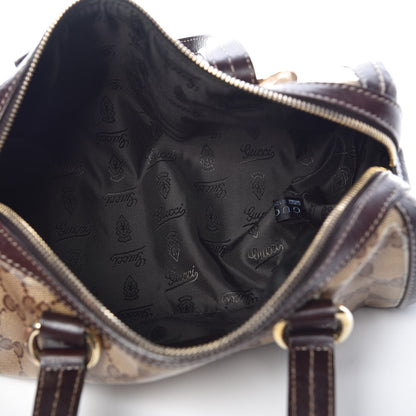 Gucci Crystal Monogram Duchessa Small Boston Bag Brown 5 of 22