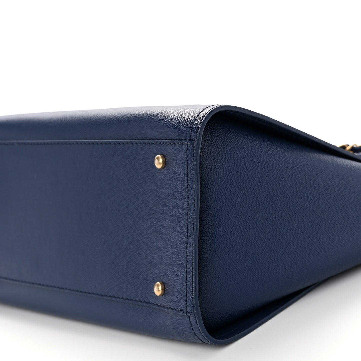 Caviar Small Studded Deauville Tote Navy