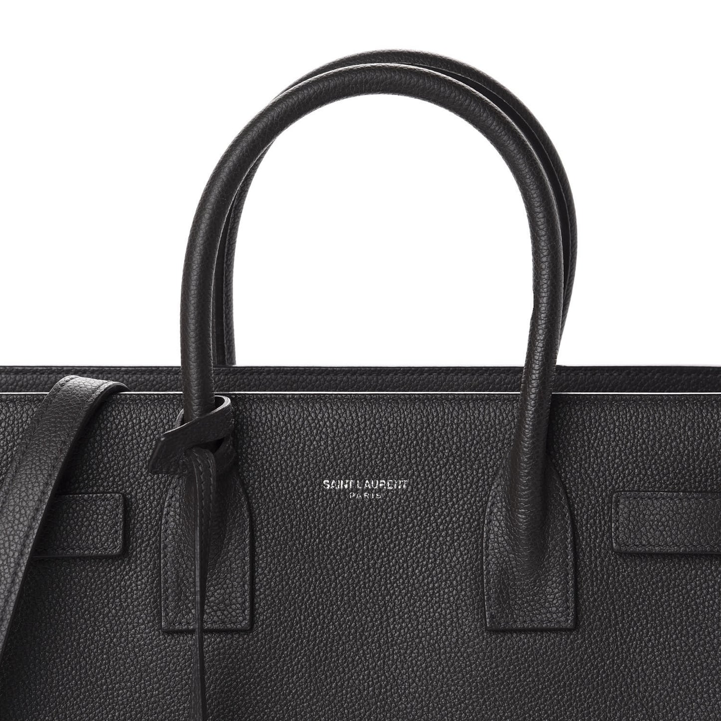 Grained Calfskin Baby Sac De Jour Black