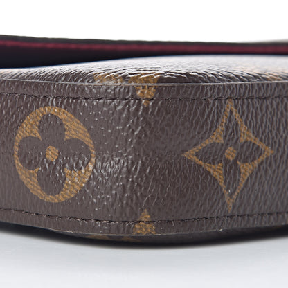 Louis Vuitton Monogram Pochette Felicie Chain Wallet Fuchsia 6 of 14