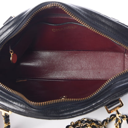Chanel Lambskin Quilted Camera Case Black 5 of 11