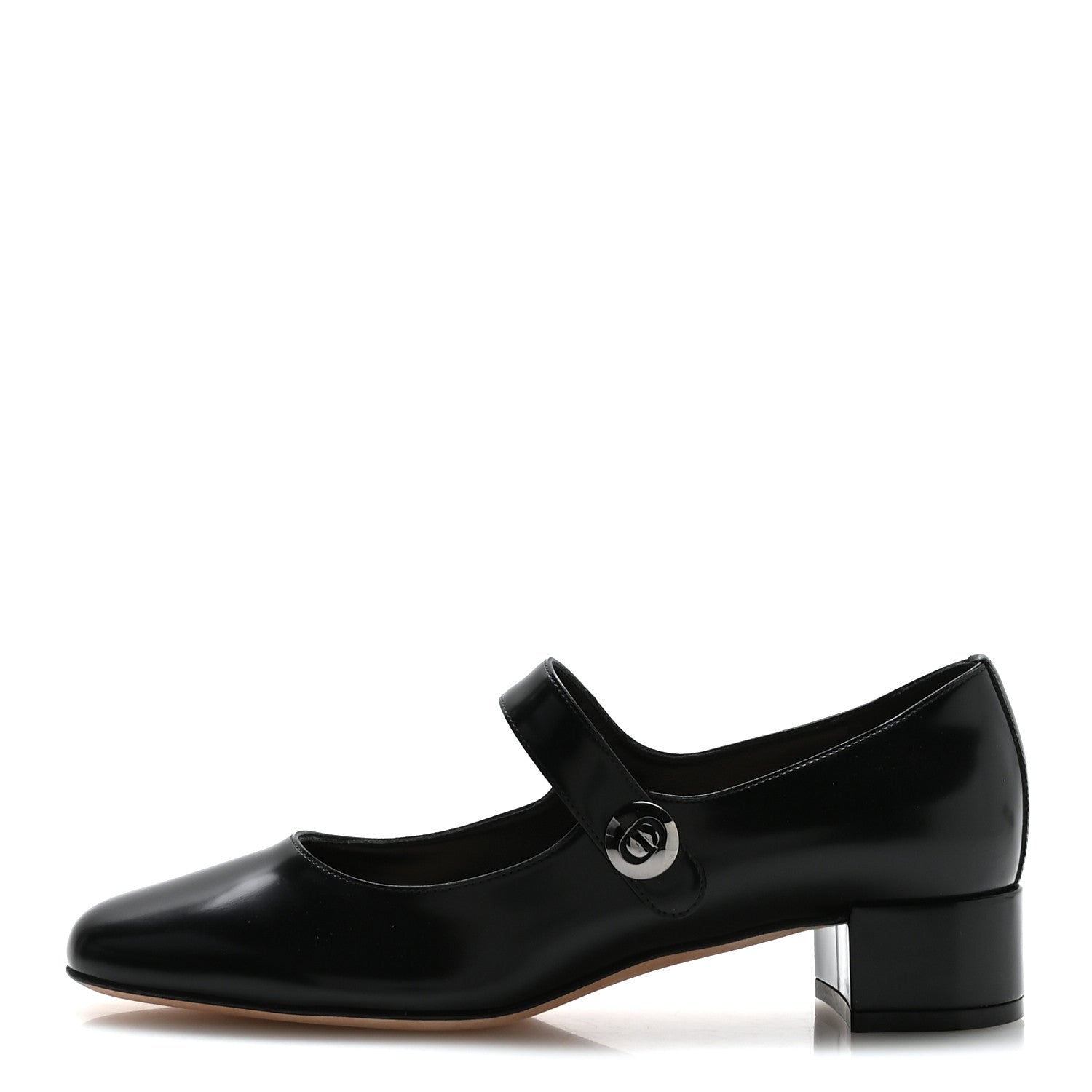 Christian Dior Brushed Calfskin Uniform 30mm Pumps 38 Black 1 of 9