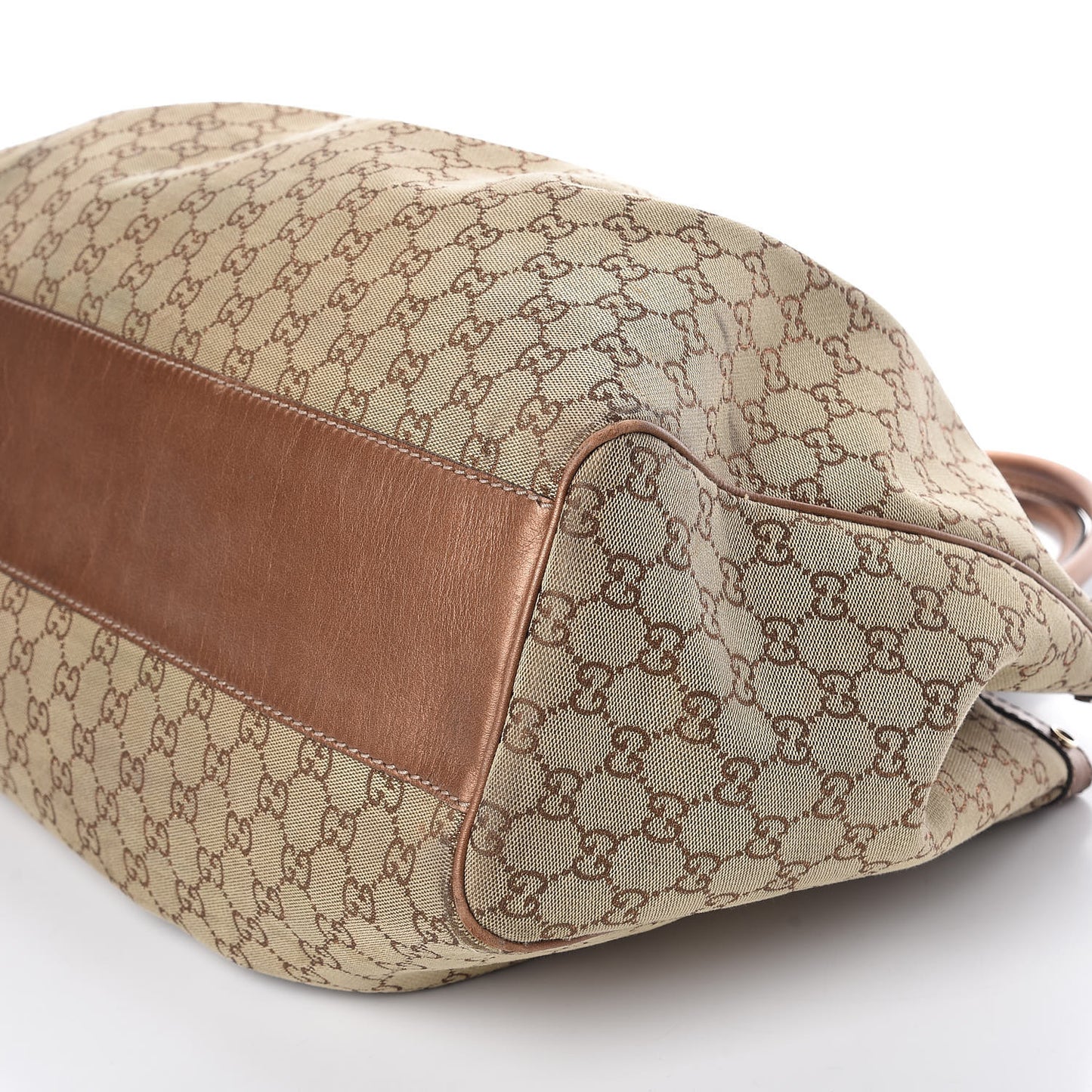 Metallic Monogram Large Sukey Tote Bronze