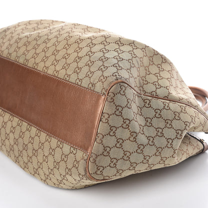 Gucci Metallic Monogram Large Sukey Tote Bronze 6 of 28