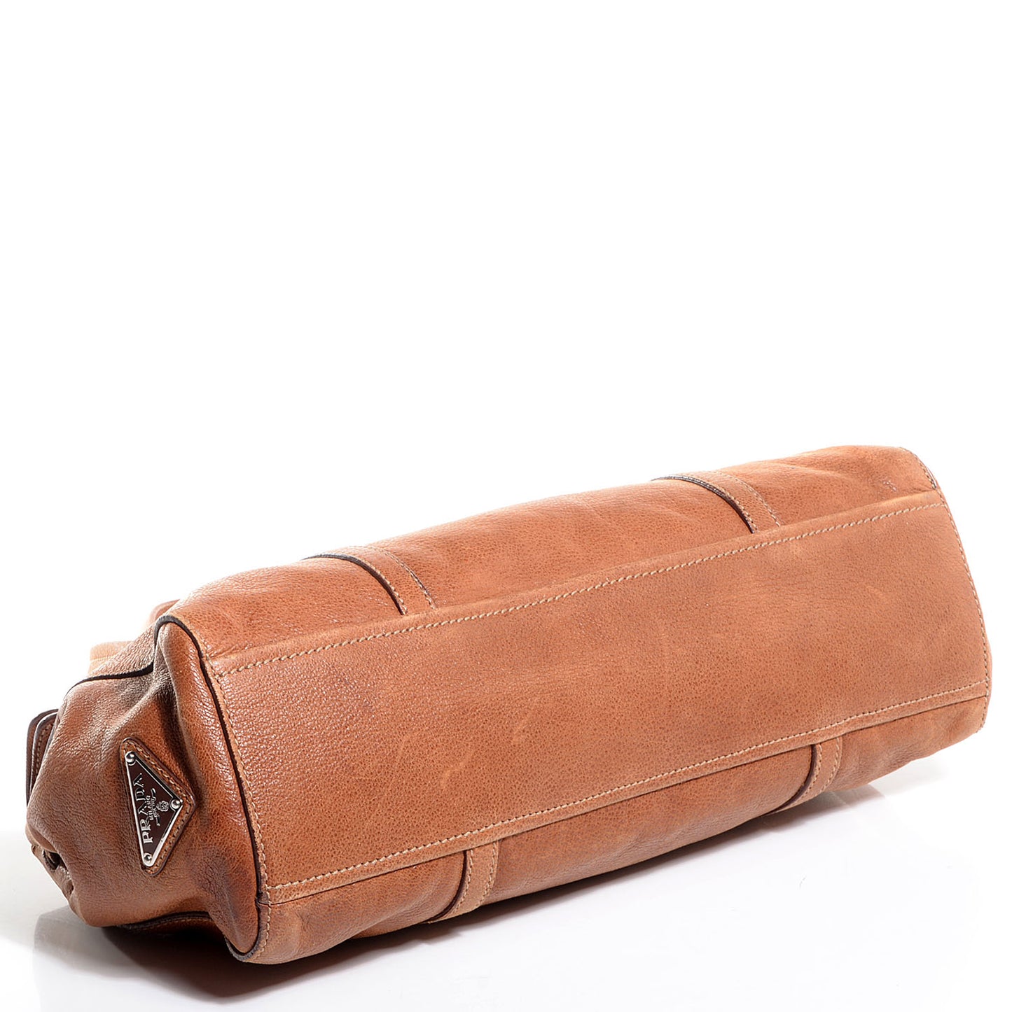 Leather Easy Foldover Pushlock Satchel
