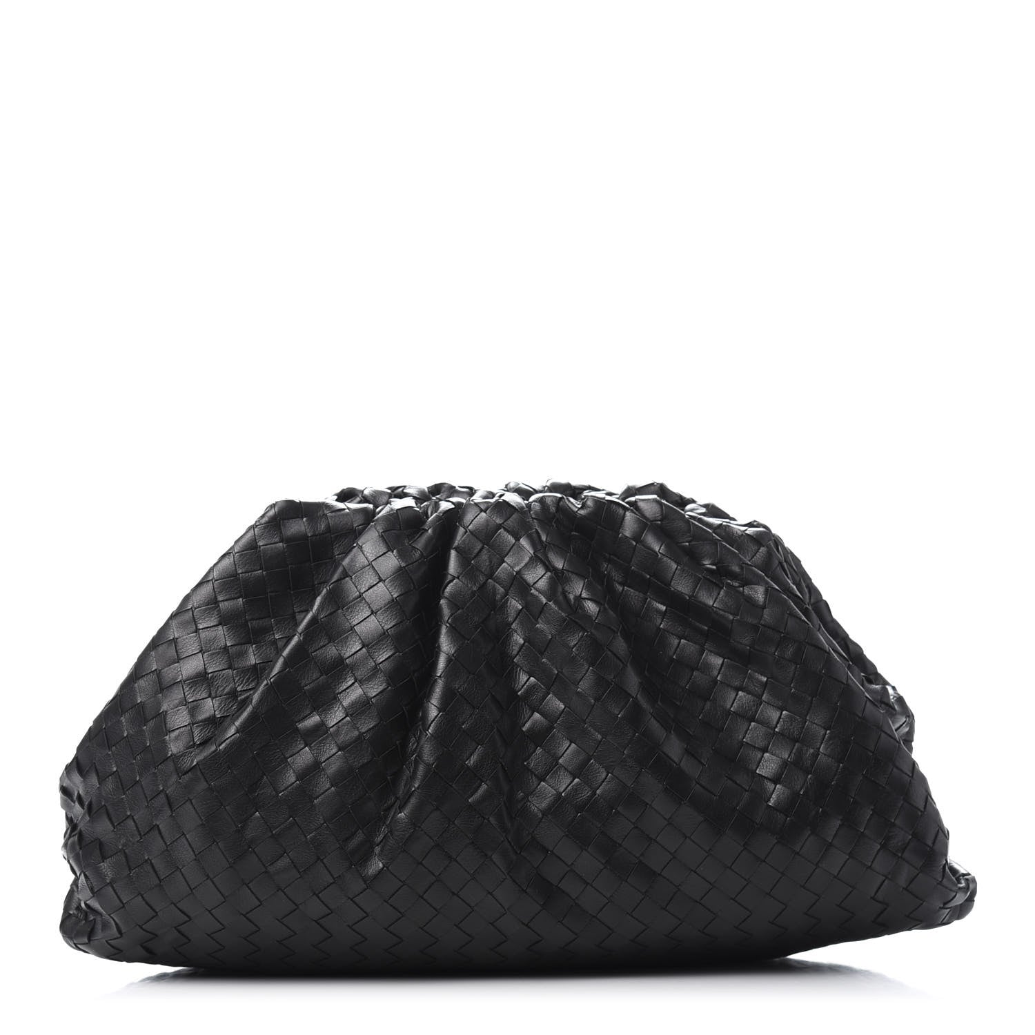 Bottega Veneta Nappa Maxi Intreccio The Pouch Oversized Clutch Black 1 of 9