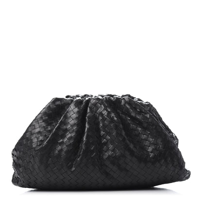 Bottega Veneta Nappa Maxi Intreccio The Pouch Oversized Clutch Black 1 of 9