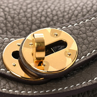 Hermes Taurillon Clemence Lindy 26 Etoupe 12 of 17