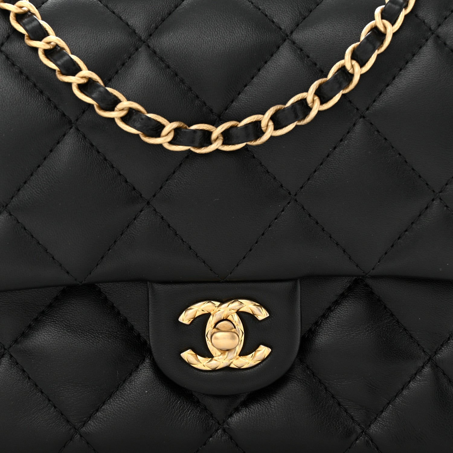 Chanel Lambskin Quilted CC Medium Dynasty Flap Black 8 of 10