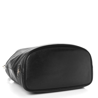 Prada Soft Calfskin Bucket Bag Black Fuoco 4 of 8