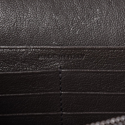 Saint Laurent Sheepskin Tri-Quilt Monogram Envelope Chain Wallet Earth 6 of 9