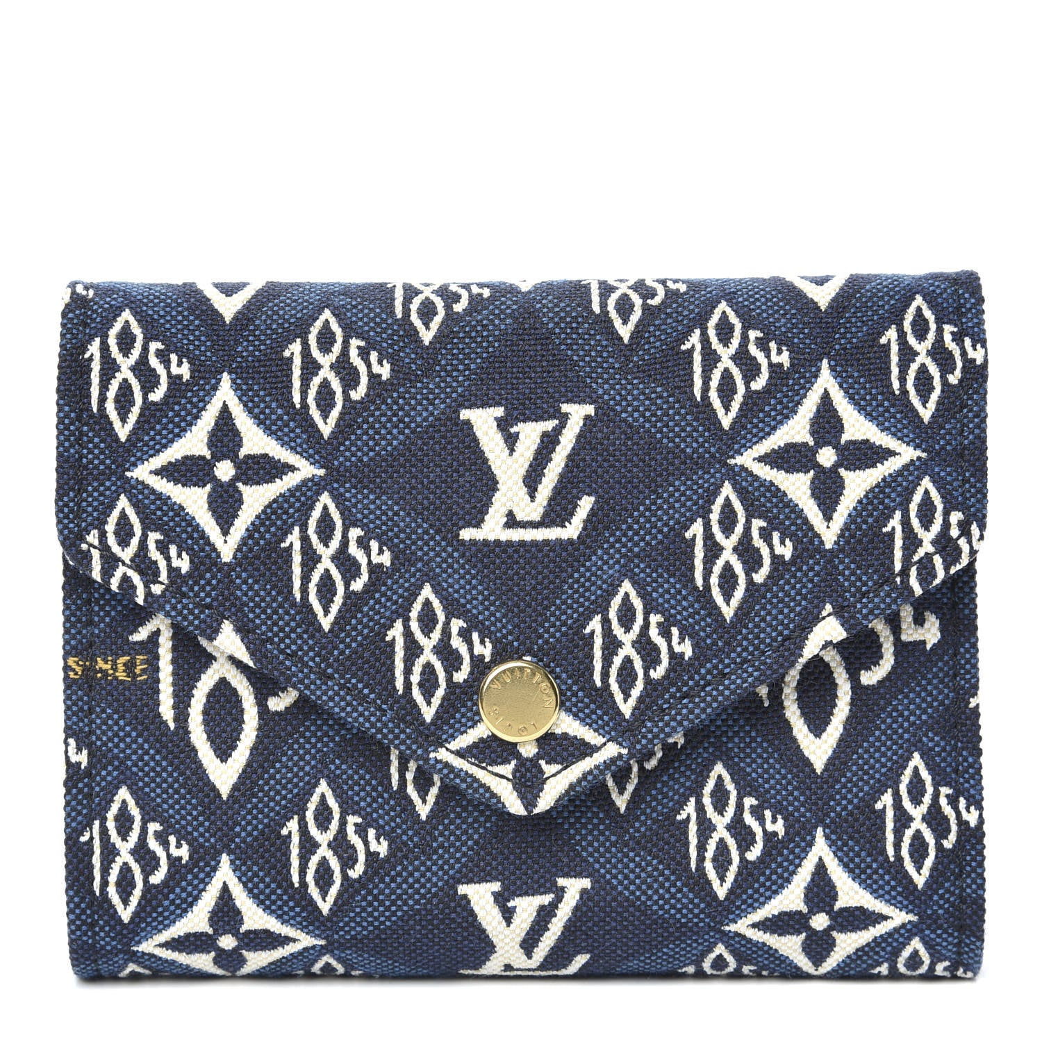 Louis Vuitton Jacquard Since 1854 Victorine Wallet Blue 1 of 8