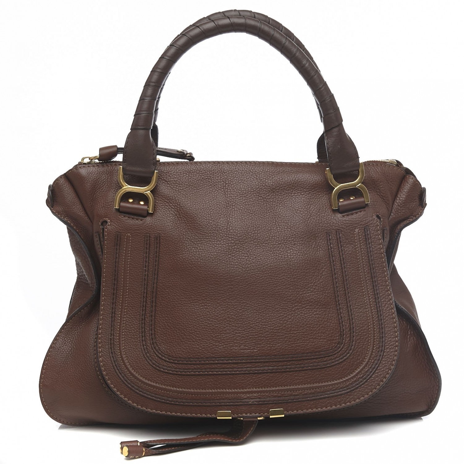 Chloe Calfskin Large Marcie Satchel Ebony 1 of 9