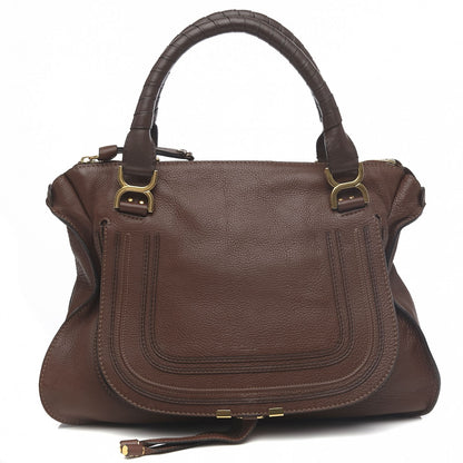 Chloe Calfskin Large Marcie Satchel Ebony 1 of 9