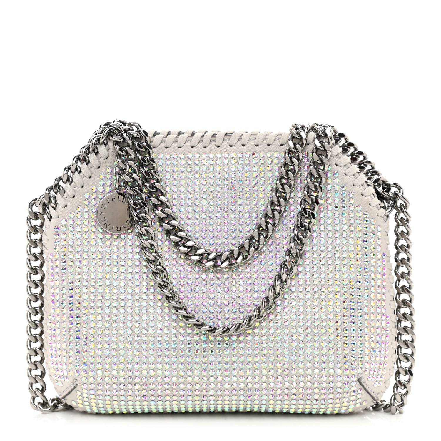 Stella McCartney Crystal Mini Allover Hotfix Shoulder Bag Iridescent 1 of 8