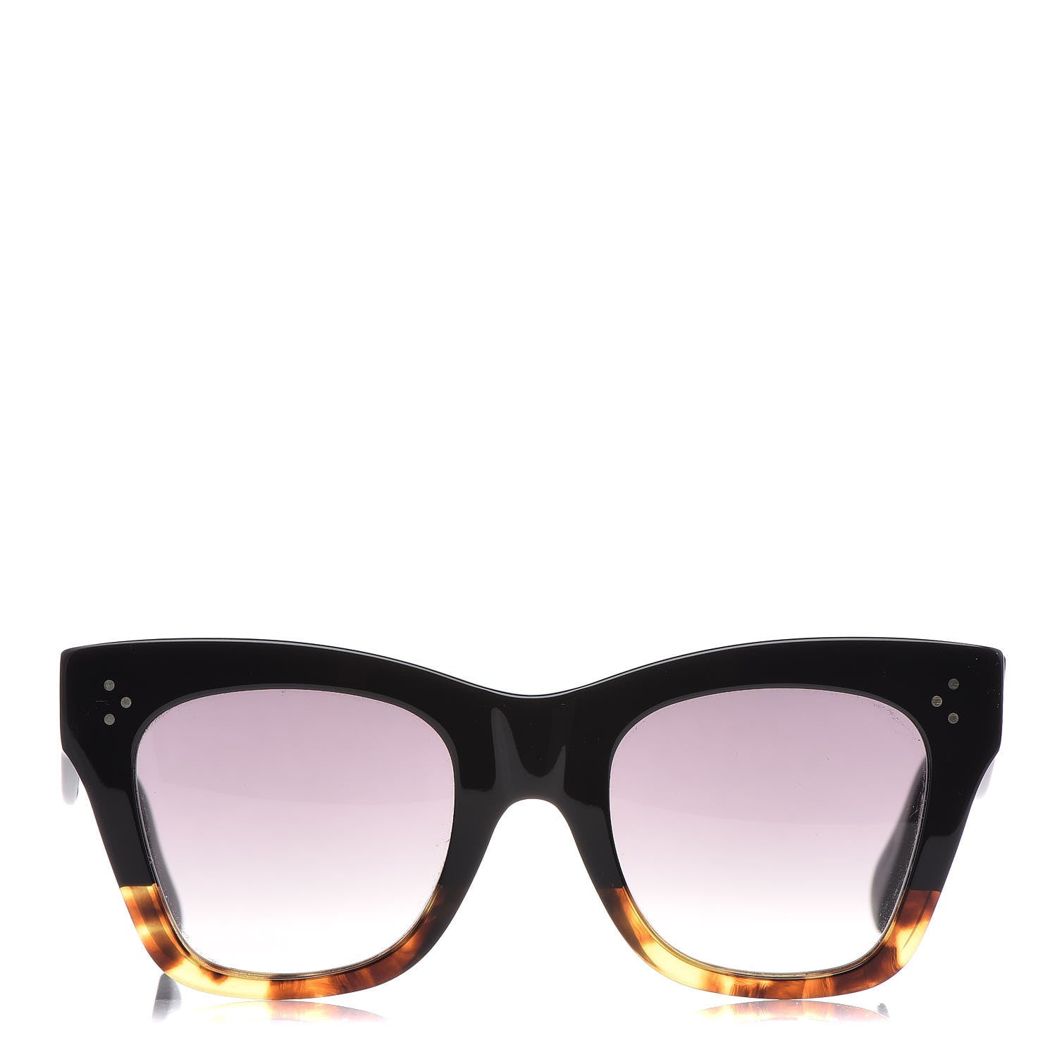 Celine Acetate Cat Eye Sunglasses CL40004I Havana Black 2 of 10