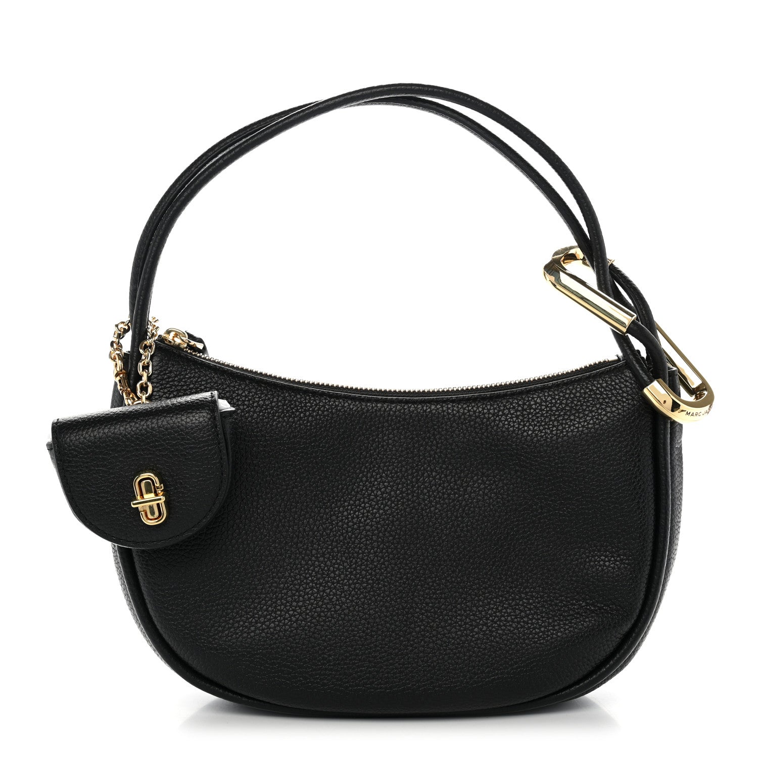 Marc Jacobs Grained Calfskin Dual Crescent Bag Black 1 of 10