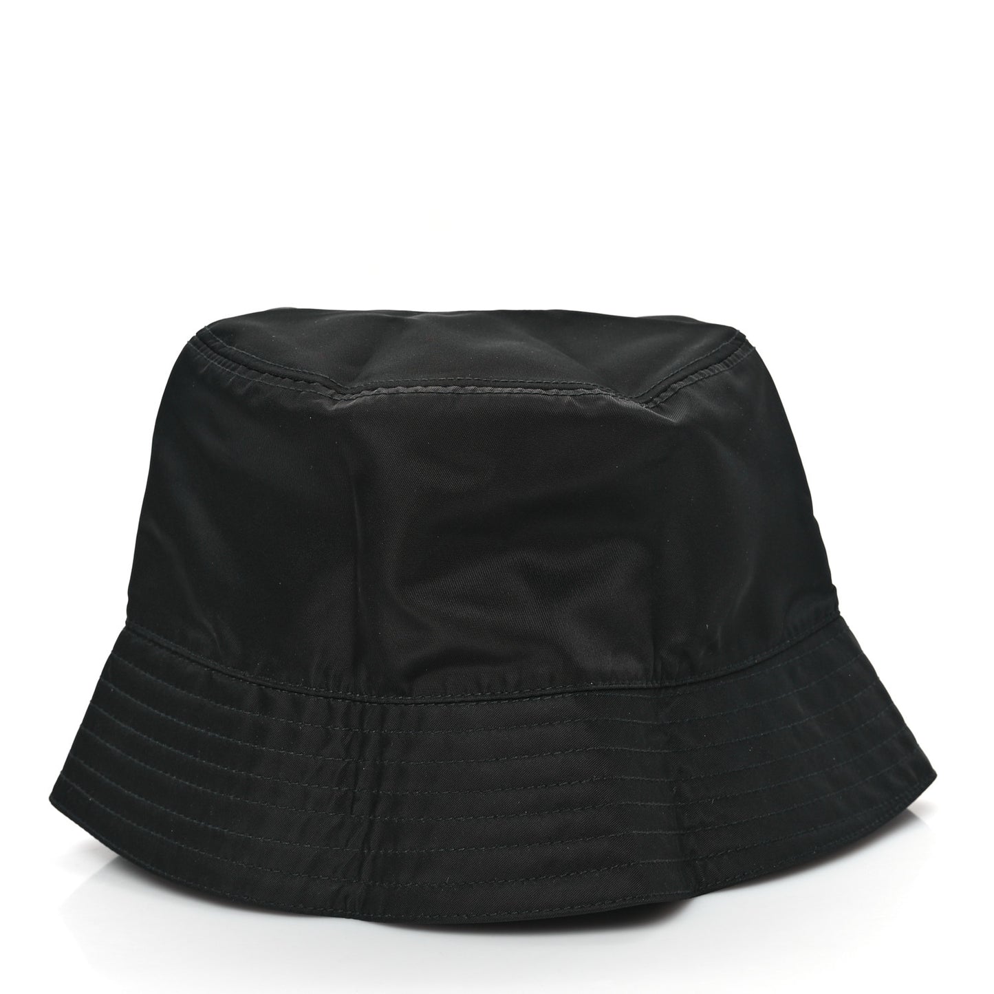 Re-Nylon Rubber Logo Bucket Hat S Black
