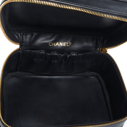 Chanel Lambskin Vanity Cosmetic Bag Black 5 of 8