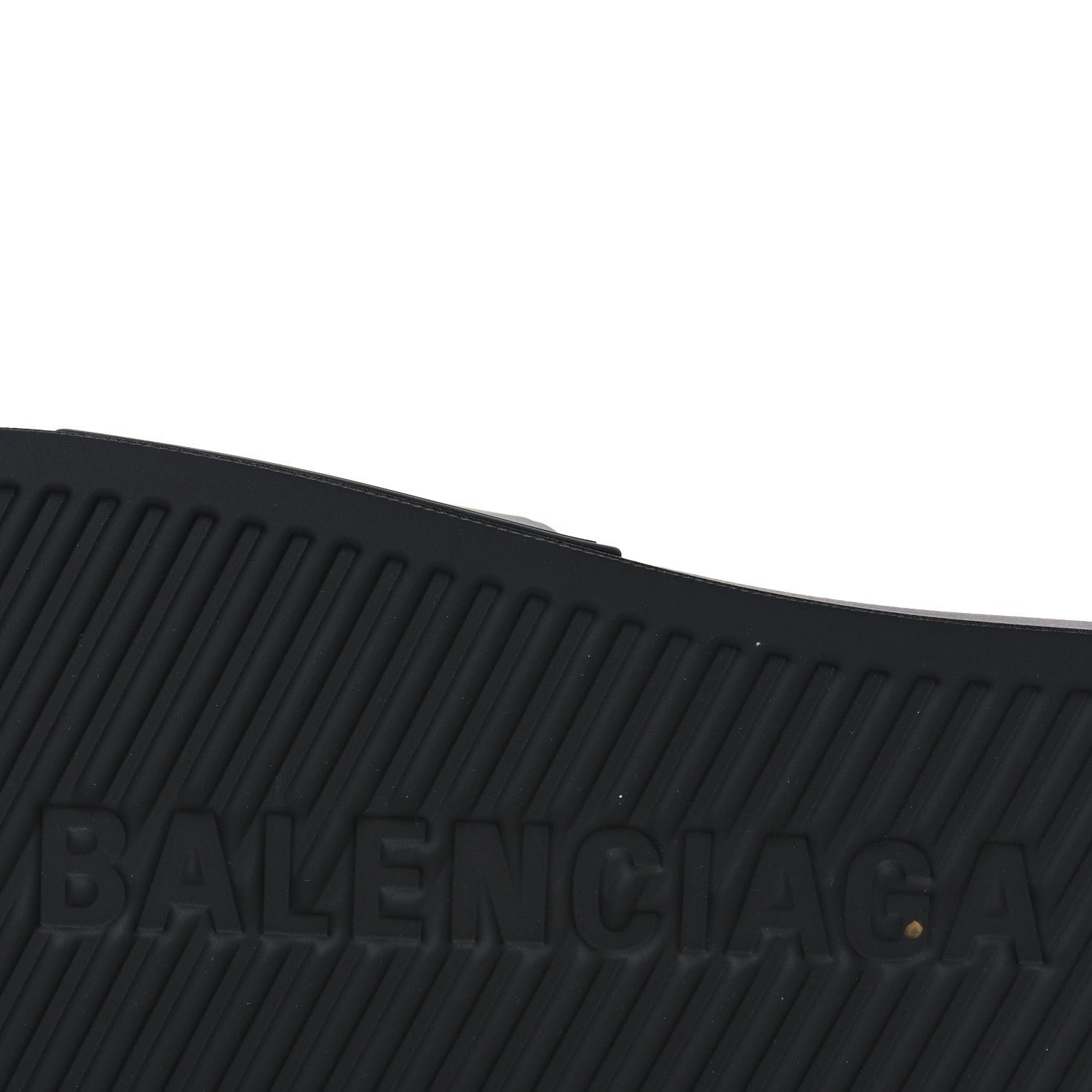 Balenciaga Rubber New York Womens Pool Slide Sandals 39 Black 9 of 10