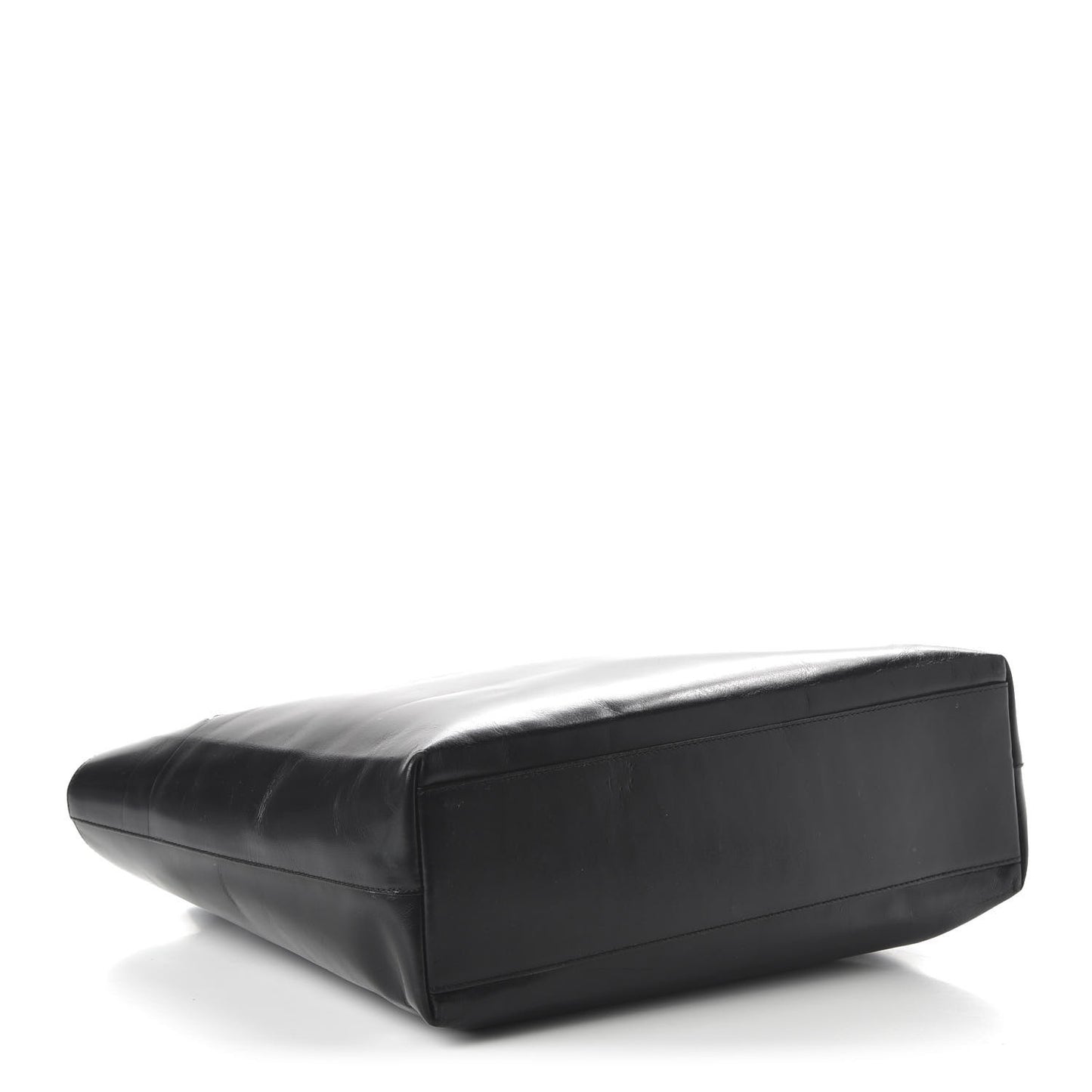 Vitello Lux Logo Tote Black