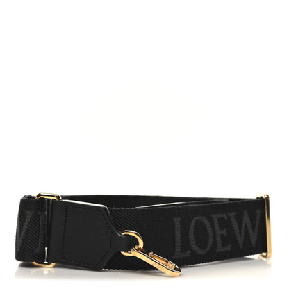 Loewe Calfskin Jacquard Webbing Anagram Strap Black 2 of 4