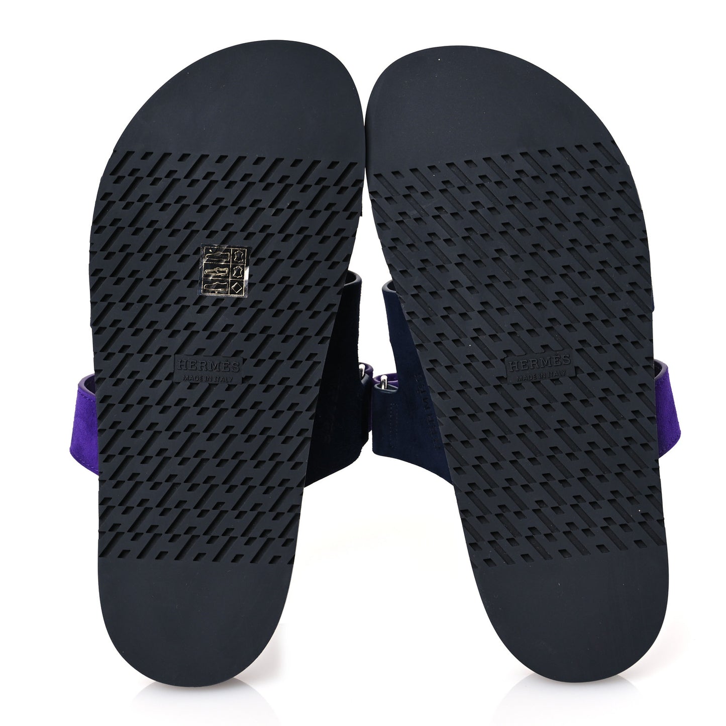 Suede Goatskin Womens Chypre Sandals 39 Marine Violet Majorette
