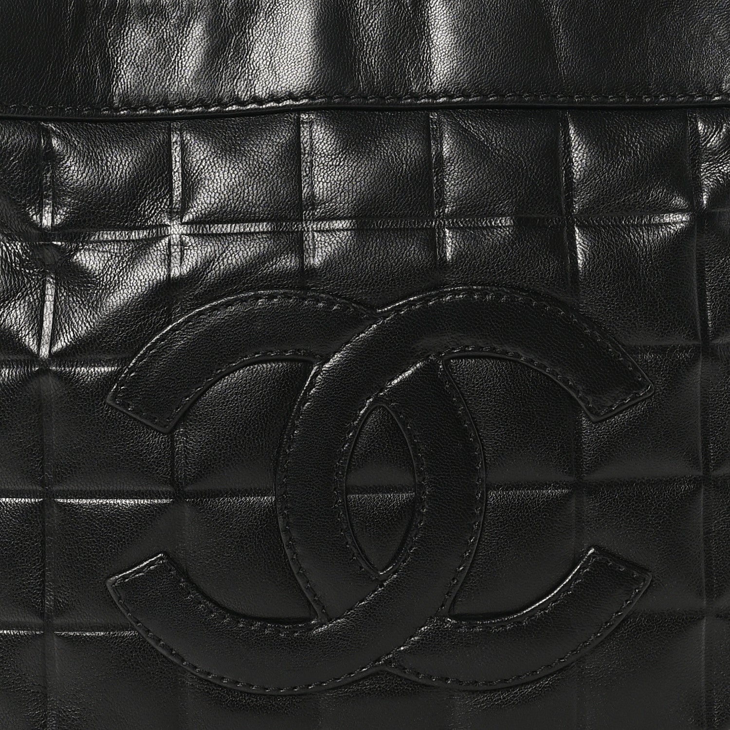 Chanel Lambskin Quilted Small Chocolate Bar Shoulder Bag Black 8 of 10