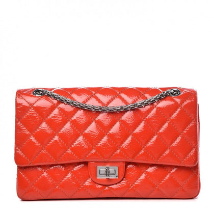 Chanel Aged Glazed Calfskin Quilted 2.55 Reissue 226 Flap Red 1 of 14
