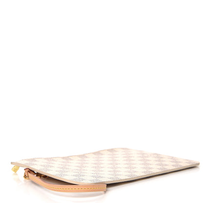 Louis Vuitton Damier Azur Neverfull MM GM Pochette Rose Ballerine 4 of 7