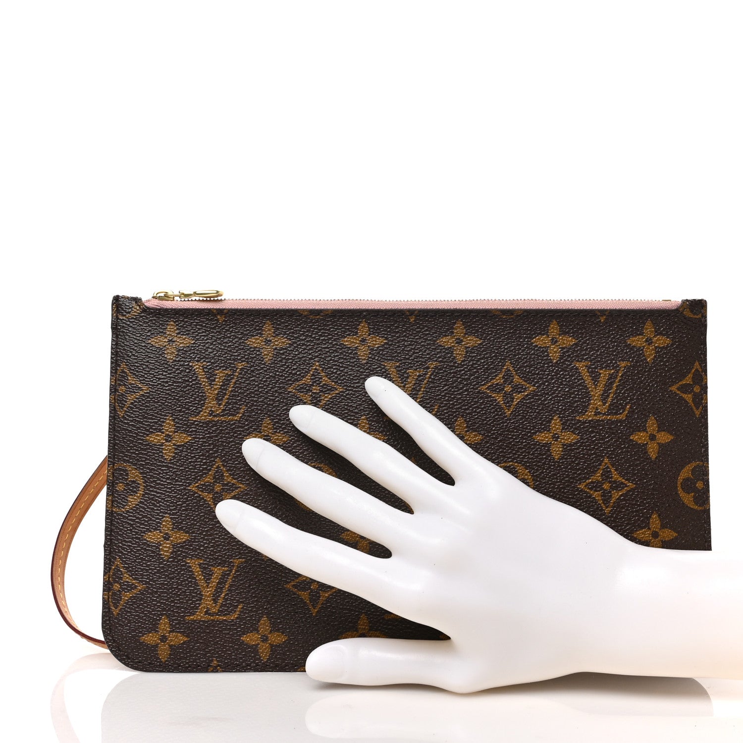 Louis Vuitton Monogram Neverfull MM GM Pochette Sugar Pink 2 of 6