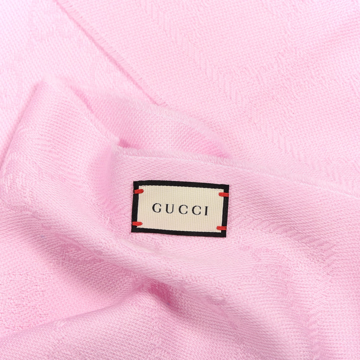 Wool Silk GG Monogram GGNat Scarf Rose