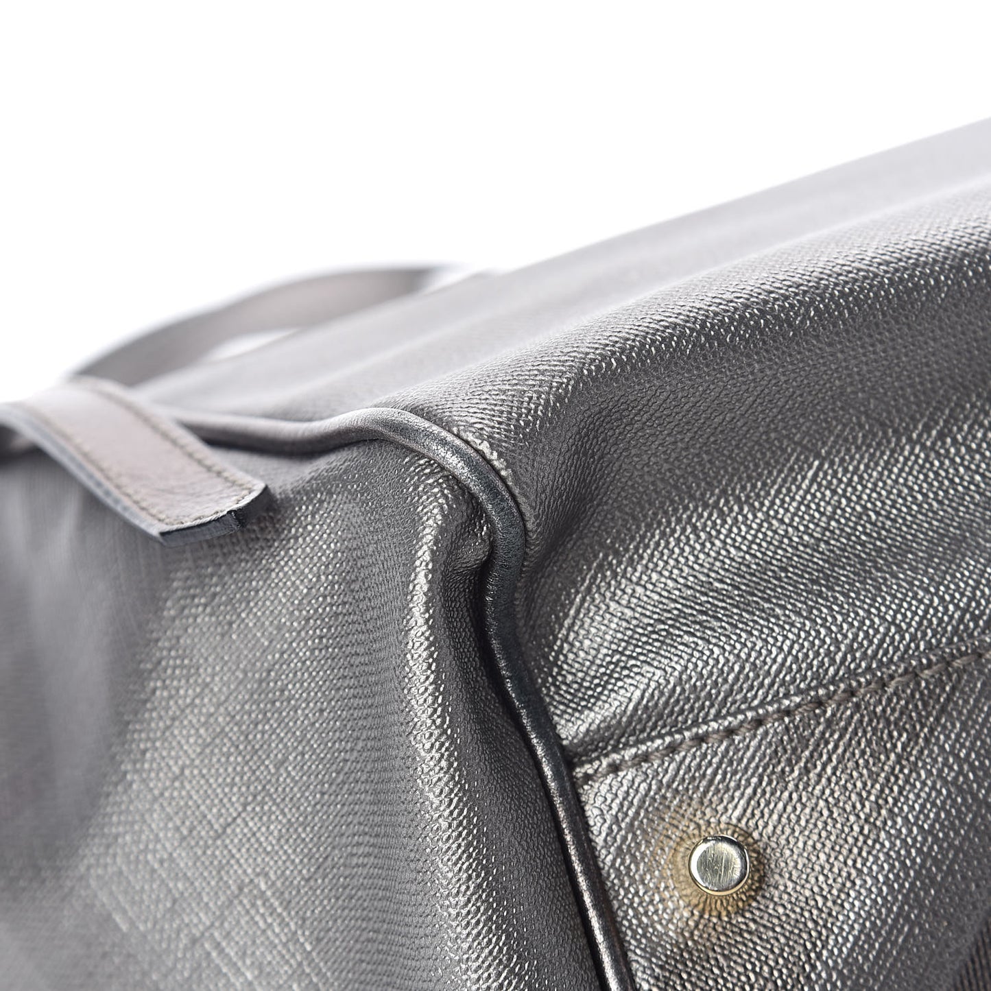 Metallic Nova Check Small Canterbury Tote Silver