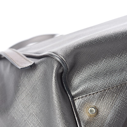 Burberry Metallic Nova Check Small Canterbury Tote Silver 12 of 14