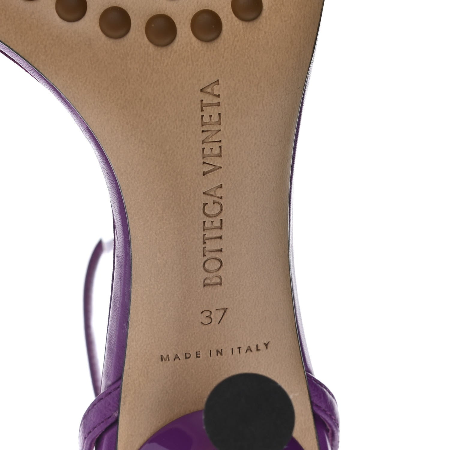 Bottega Veneta Lambskin Dot 90mm Sandals 37 Gumdrop 5 of 7