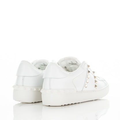 Valentino Garavani Calfskin Rockstud Untitled Open Sneakers 36 White 4 of 7