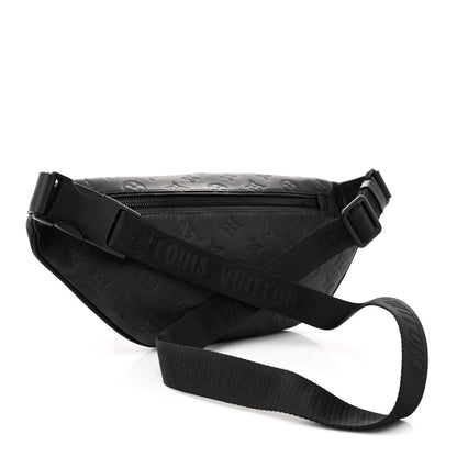 Louis Vuitton Calfskin Monogram Shadow Discovery Bumbag Black 3 of 12