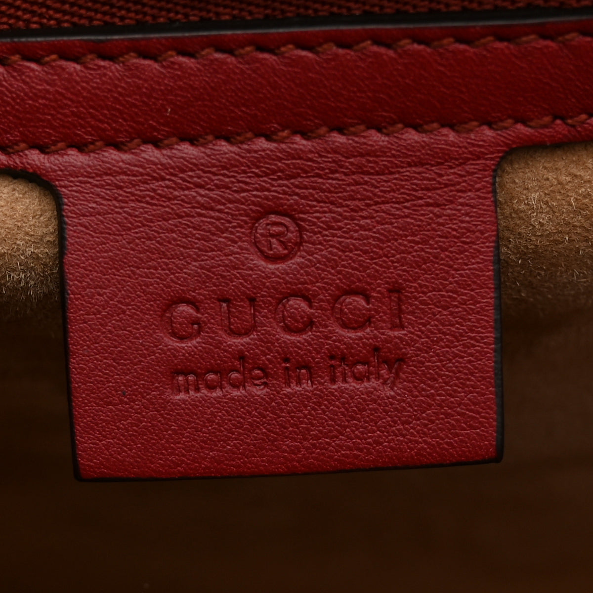 Gucci Glossy Calfskin Snakeskin Studded Fox Broche Bamboo Top Handle Bag Red 6 of 10