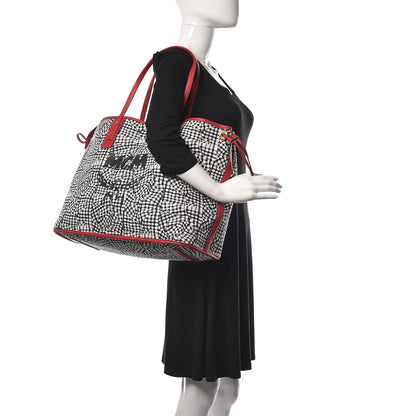 MCM Visetos Large Liz Reversible Shopper Tote Ruby Red 3 of 20