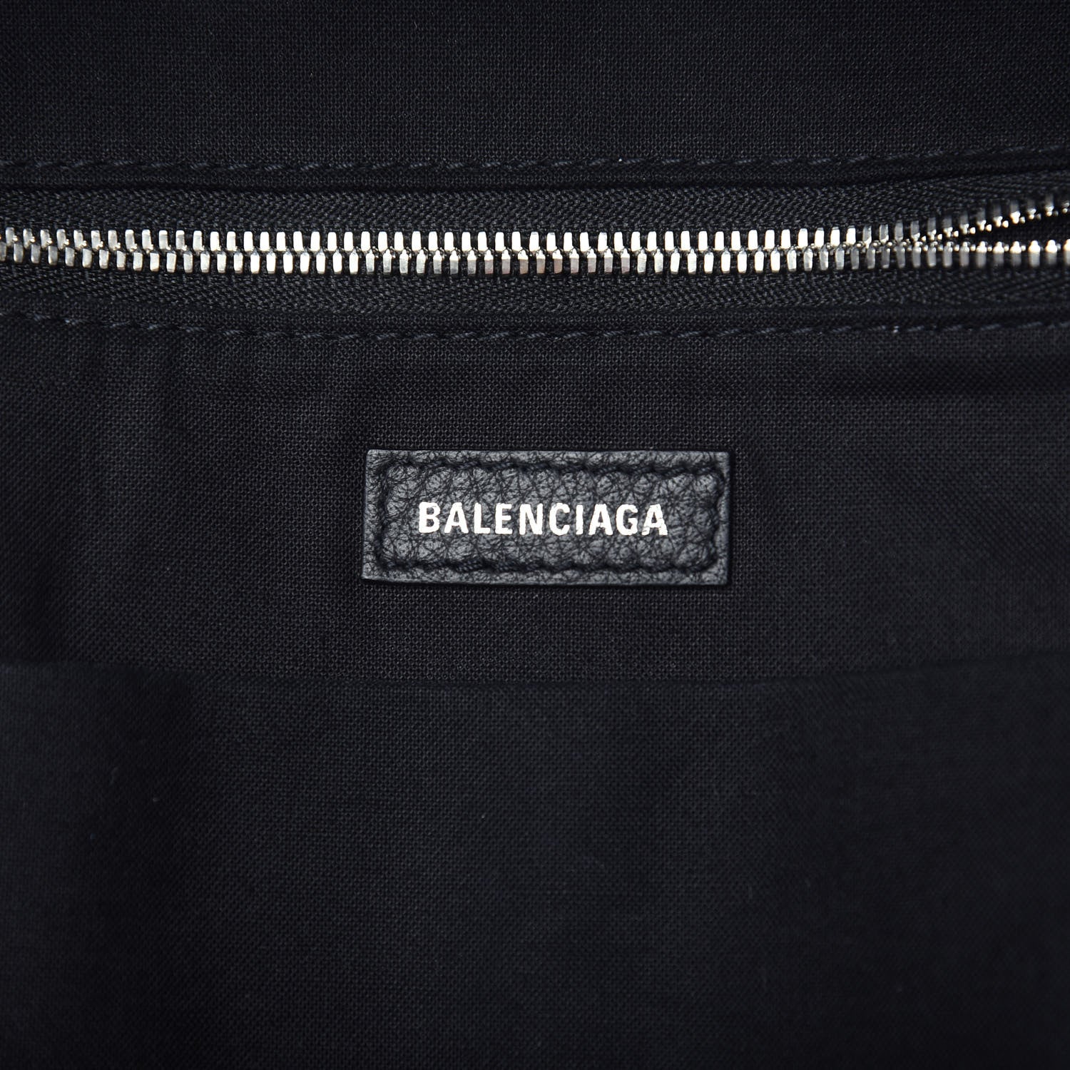 Balenciaga Smooth Calfskin Logo Small Everyday Backpack Black White 5 of 10