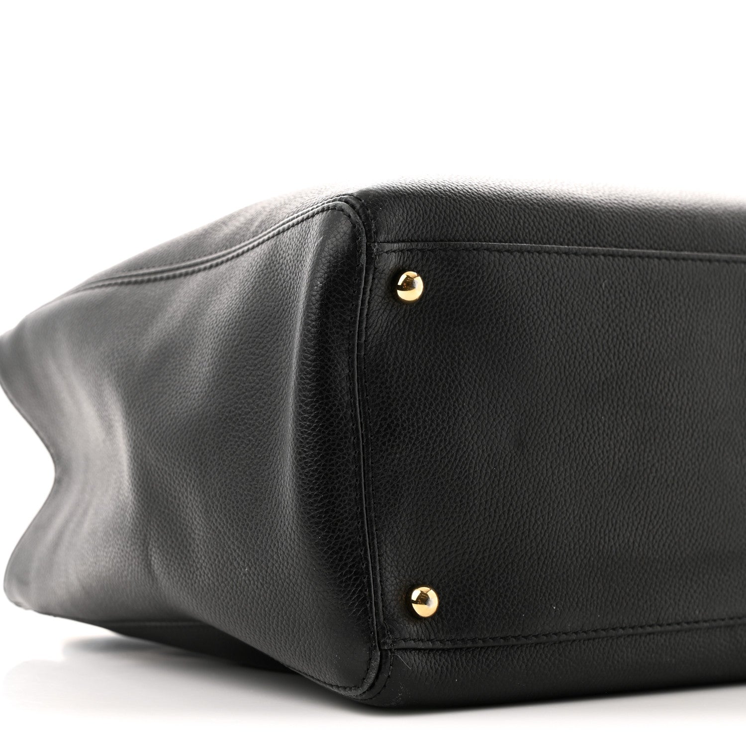 Chanel Calfskin Cerf Executive Shopper Tote Black 10 of 12