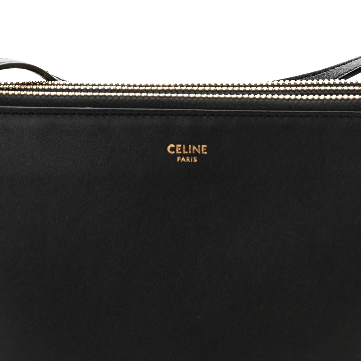 Celine Lambskin Small Trio Crossbody Bag Black 9 of 10