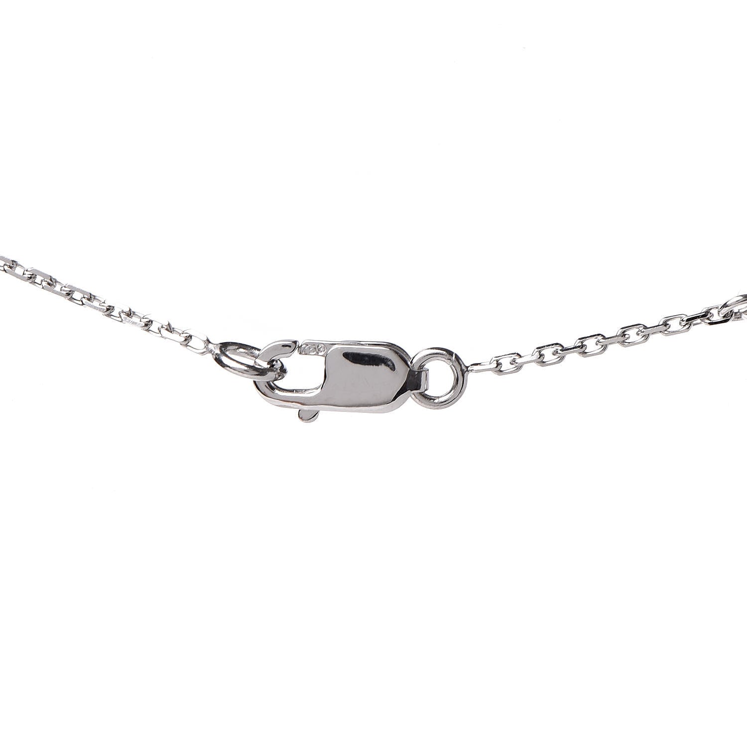 Van Cleef & Arpels 18K White Gold Turquoise Sweet Alhambra Butterfly Pendant Necklace 5 of 7