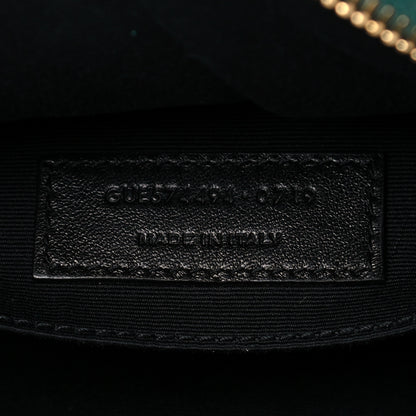 Saint Laurent Velvet Matelasse Monogram Lou Camera Bag Deep Malachite 7 of 12