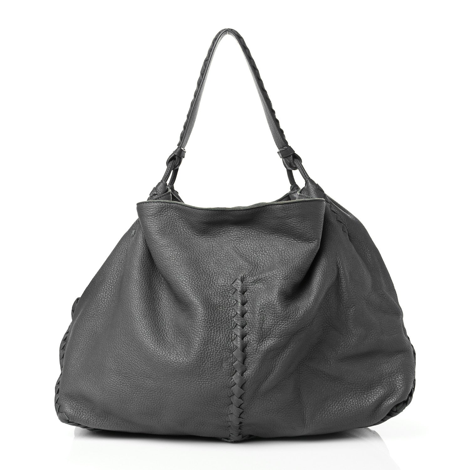 Bottega Veneta Washed Cervo Deerskin Large Hobo Grey 1 of 9