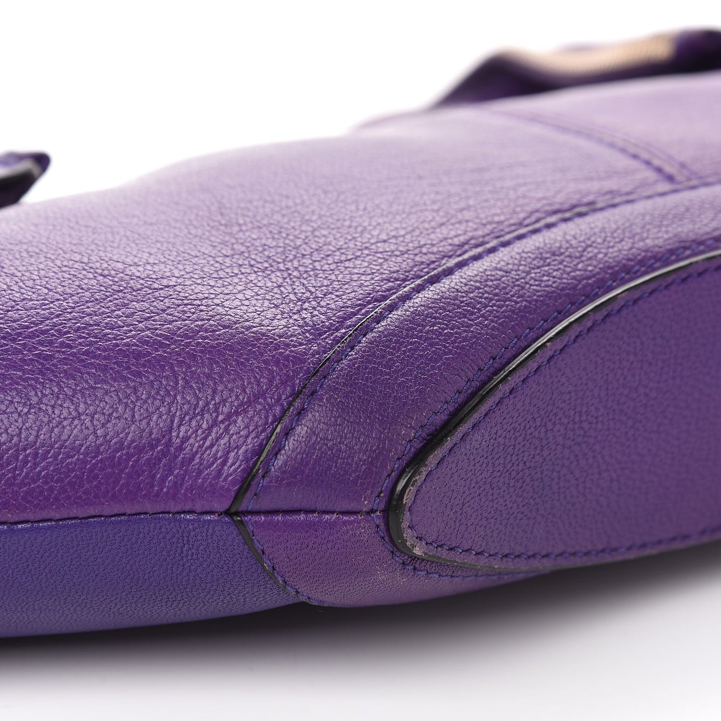Calfskin De Manta Clutch Purple