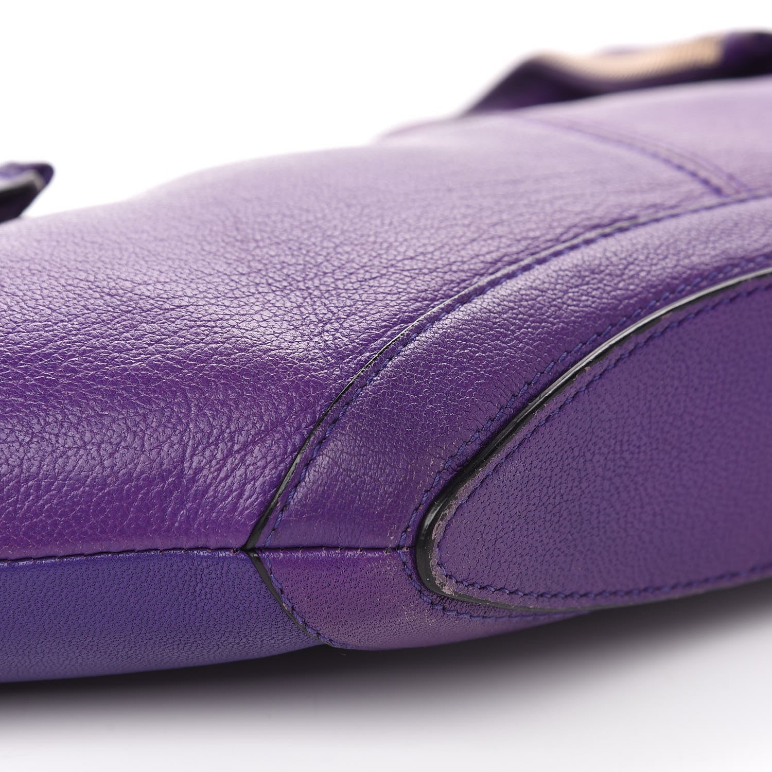 Alexander McQueen Calfskin De Manta Clutch Purple 8 of 12